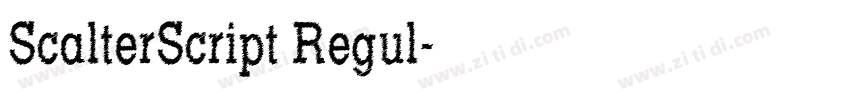 ScalterScript Regul字体转换